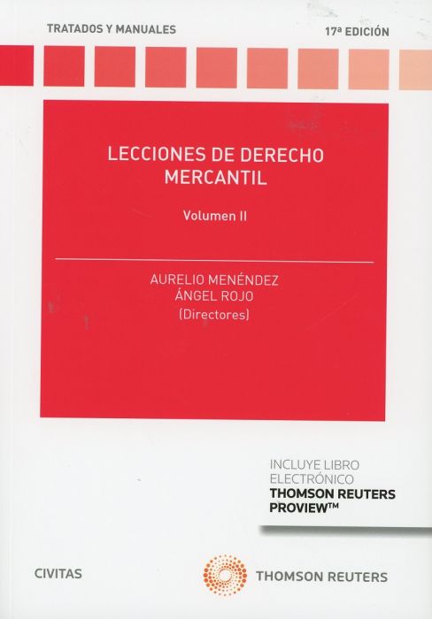 Lecciones de Derecho Mercantil. Tomo 2. Edición 2019